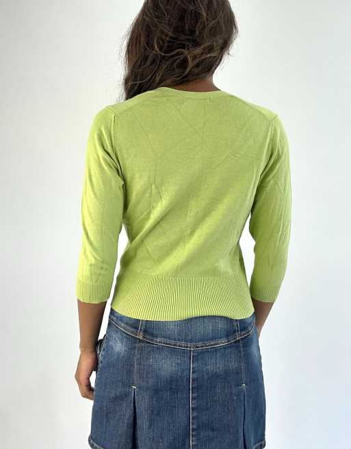 Vintage cardigan in green, 2 of 4