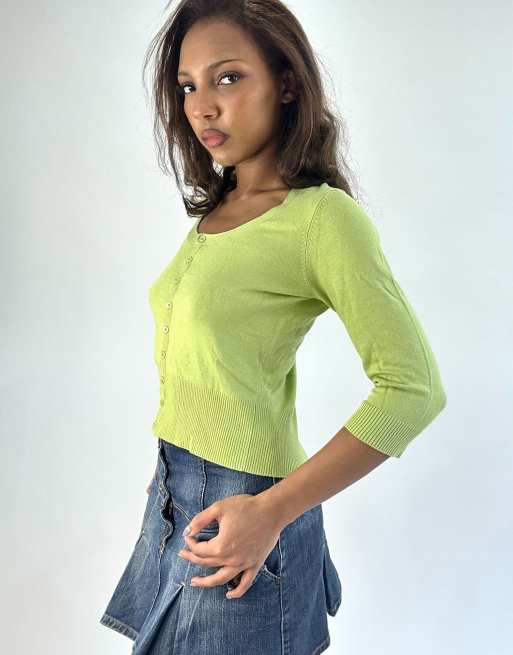 Vintage cardigan in green, 4 of 4