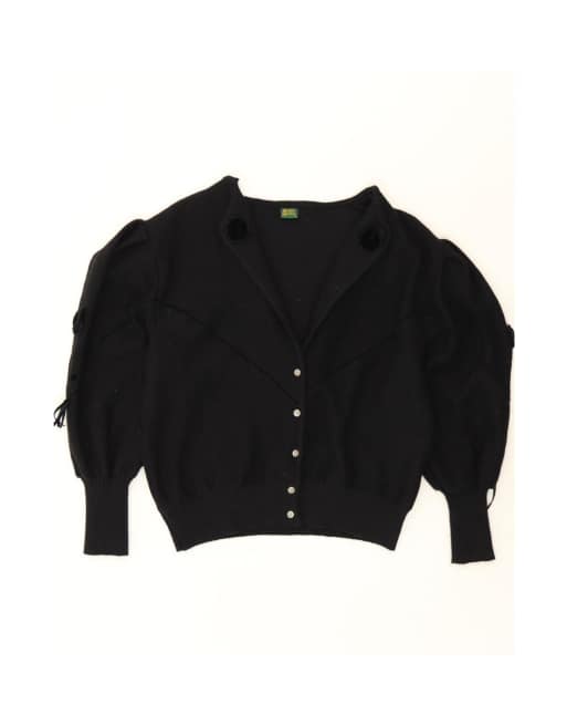 Vintage Cardigan Sweater EU 50 3XL In Black