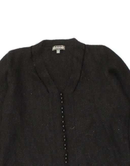 Vintage Cardigan Sweater It 46 Large In Black, 3 of 4