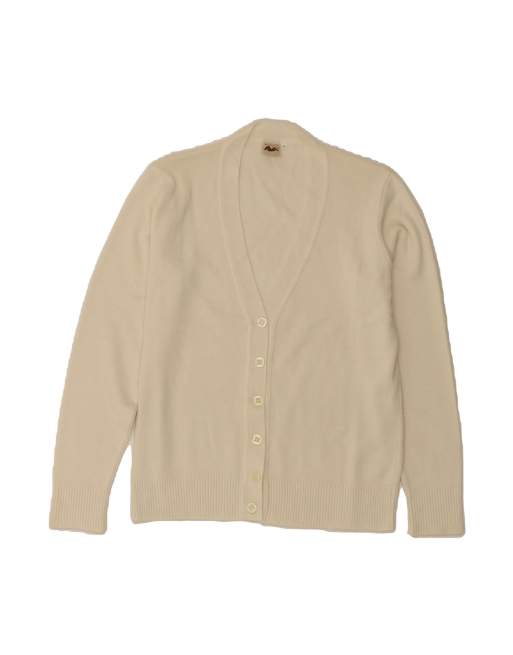 Vintage Cardigan Sweater It 48 XL In White