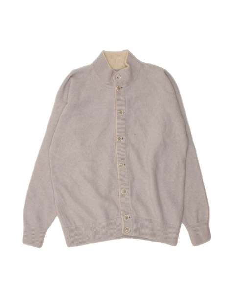 Vintage Cardigan Sweater Large In Grey - view 1