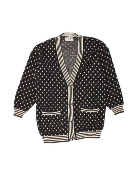 Vintage Cardigan Sweater One Size In Black - view 1