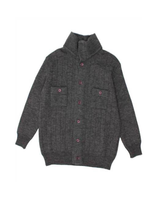 Vintage Cardigan Sweater Small In Grey