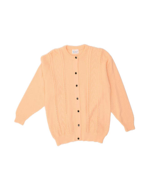 Vintage Cardigan Sweater UK 14 Large In Orange - view 1