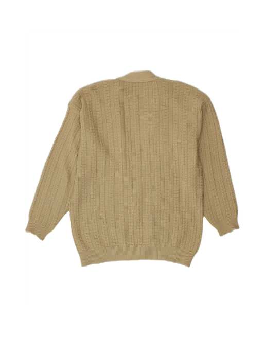 Vintage Cardigan Sweater UK 16 Large In Beige, 2 of 4