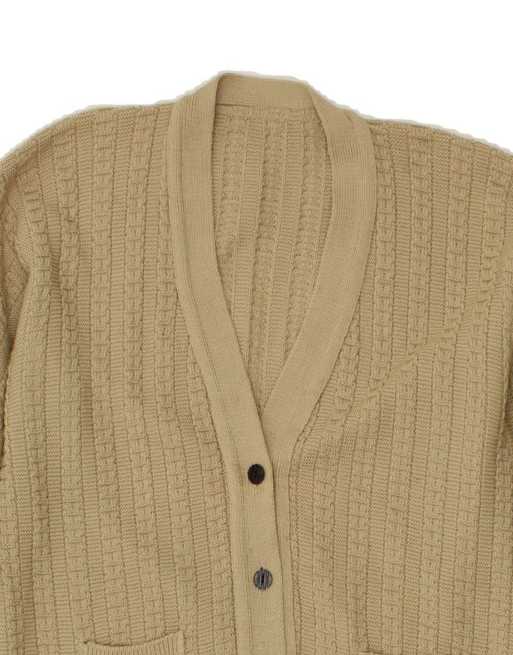 Vintage Cardigan Sweater UK 16 Large In Beige, 3 of 4