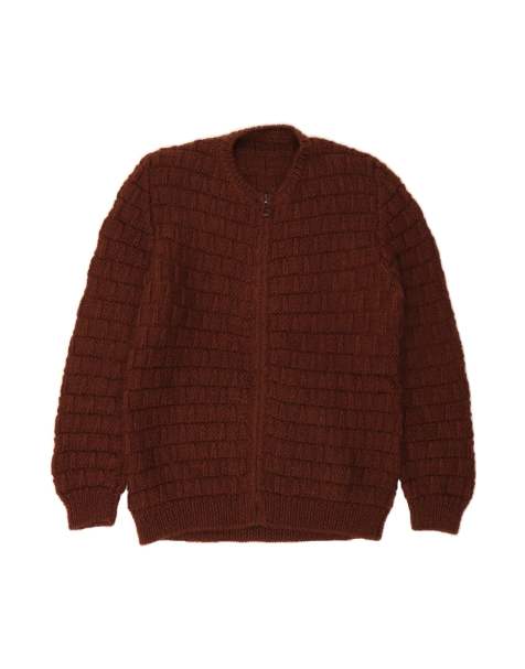 Vintage Cardigan Sweater UK 16 Large In Brown - view 1