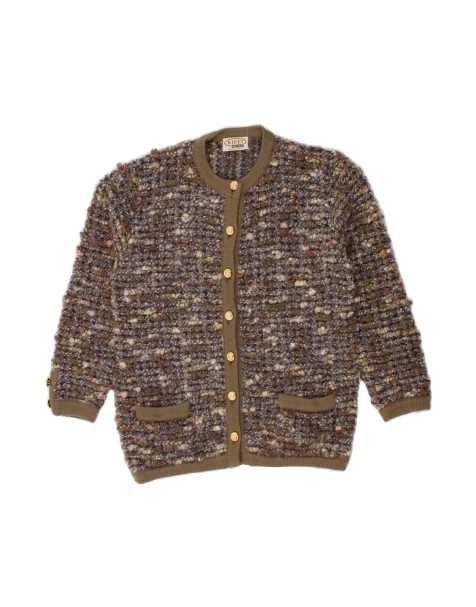 Vintage Cardigan Sweater UK 16 Large In Multicoloured Flecked - view 1