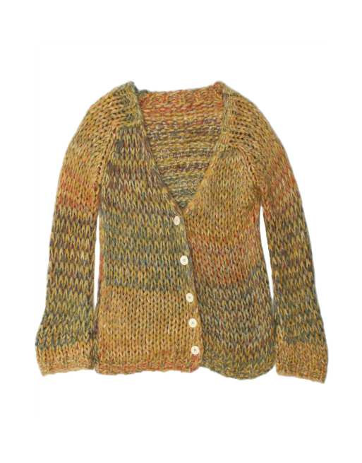 Vintage Cardigan Sweater UK 16 Large In Multicoloured