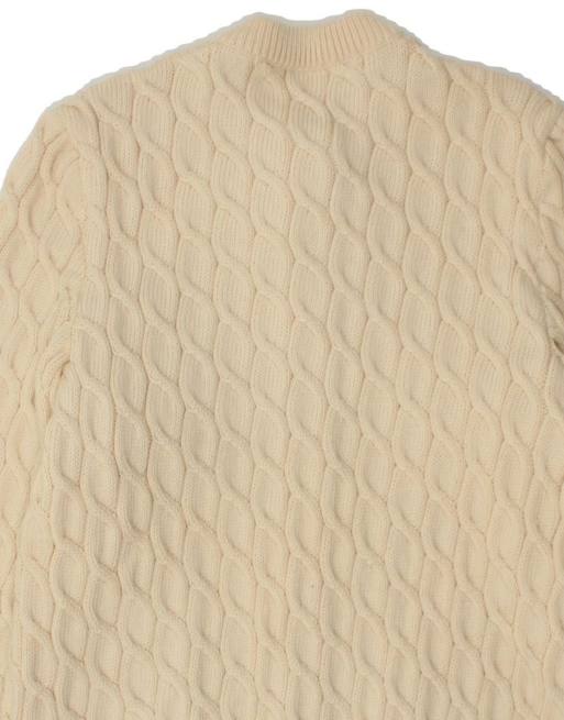 Vintage Cardigan Sweater UK 16 Large In Off In White, 4 of 4