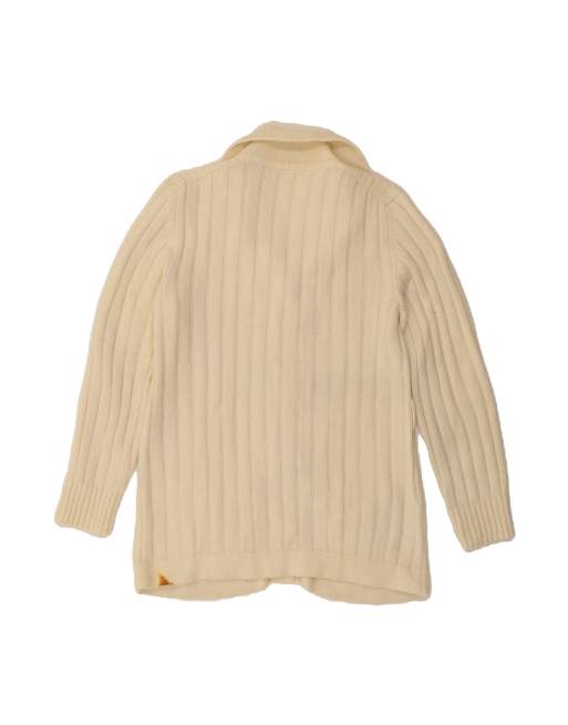 Vintage Cardigan Sweater UK 16 Large In Off In White, 2 of 4