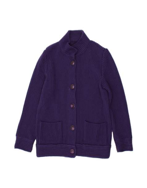 Vintage Cardigan Sweater UK 16 Large In Purple - view 1