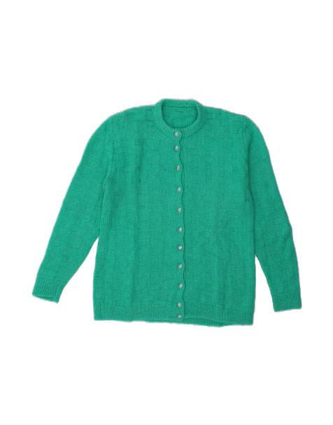 Vintage Cardigan Sweater UK 16 Large In Turquoise - view 1