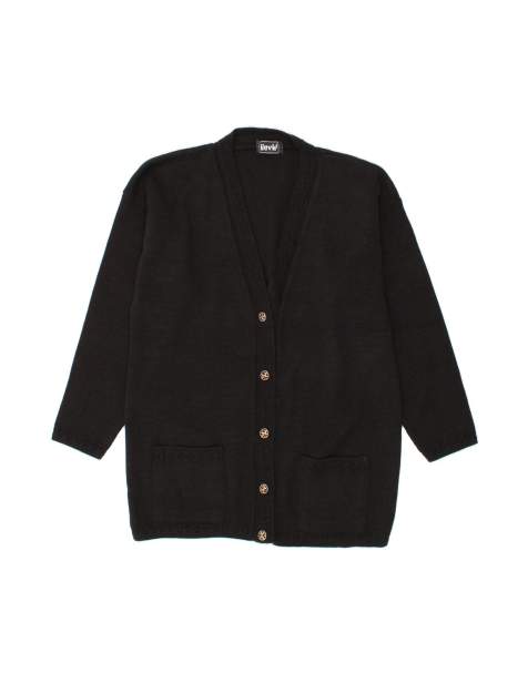 Vintage Cardigan Sweater UK 18 XL In Black - view 1