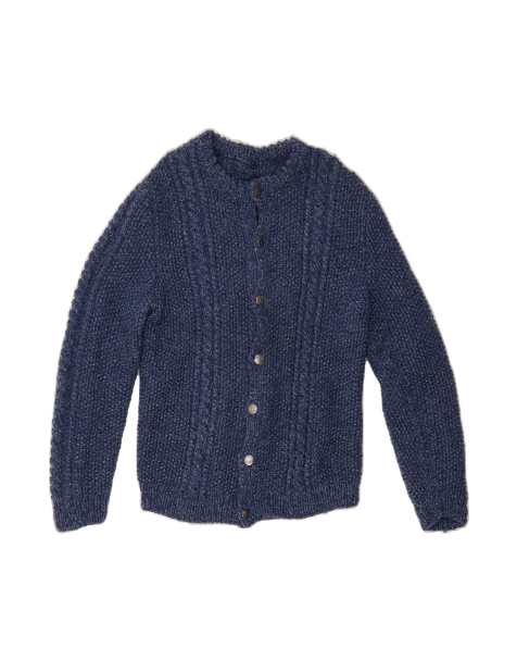 Vintage Cardigan Sweater UK 4 XS In Blue - view 1