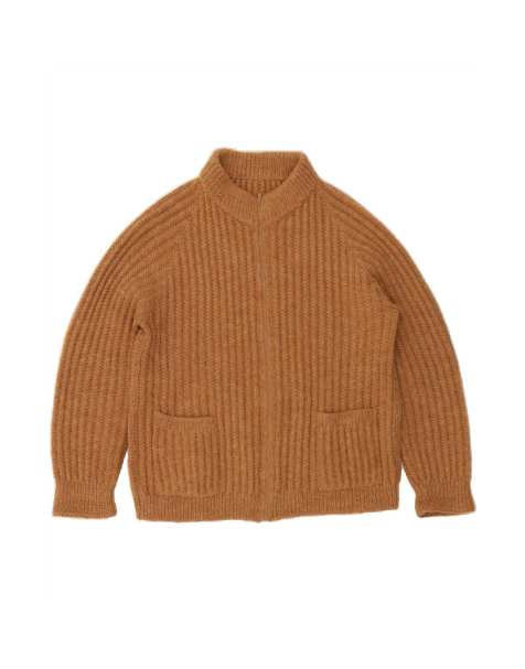Vintage Cardigan UK 12 Medium In Brown - view 1