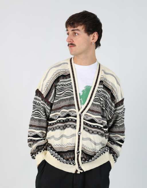 Vintage Cardigan xl knit sweatshirt in cream