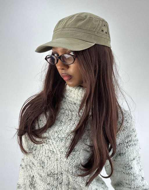 Vintage cargo cap in khaki