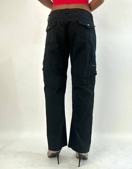 Vintage cargo jeans in black, 2 of 4