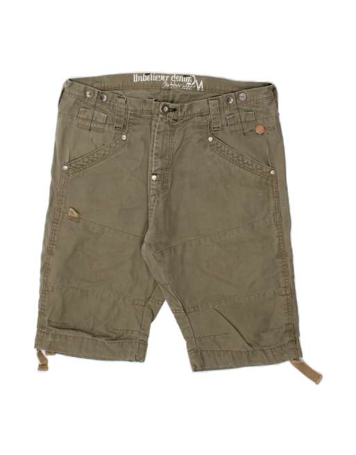 Vintage Cargo Shorts It 48 Medium W36 In Khaki