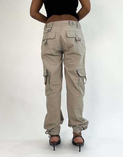 Vintage cargo trousers in beige, 2 of 4
