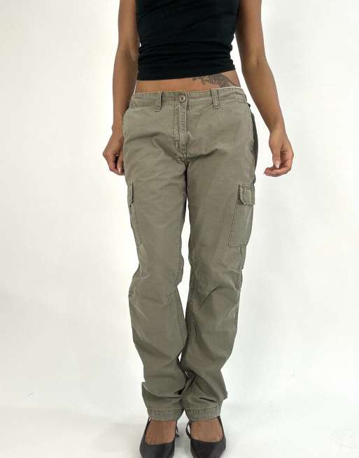 Vintage cargo trousers in khaki
