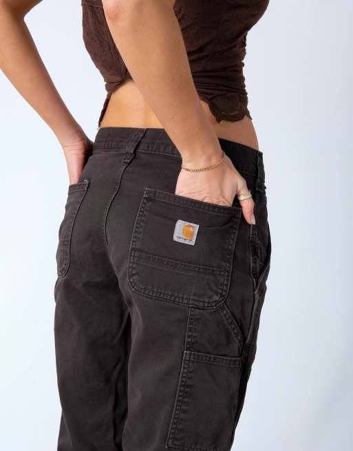 Vintage Carhartt 30x30 Canvas Carpenter Baggy Jeans Black