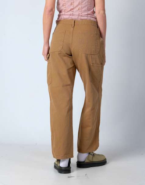 Vintage Carhartt 30x30 Canvas Carpenter Baggy Jeans Tan - view 1