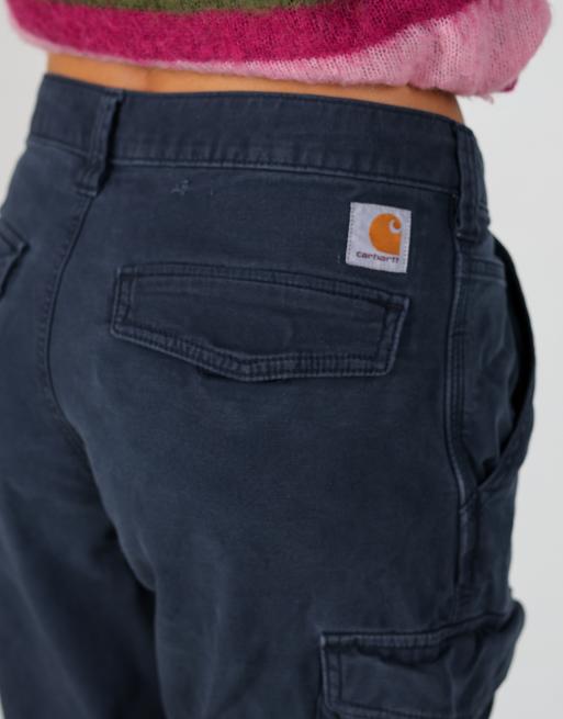 Vintage Carhartt 30x30 woven cargo pants in navy blue, 4 of 4