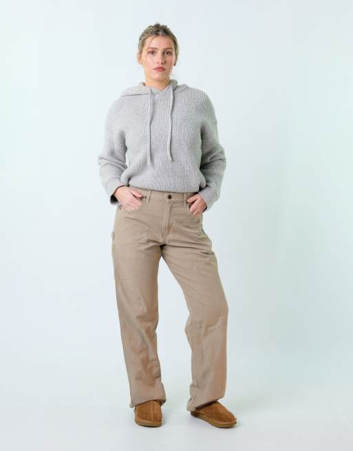 Vintage Carhartt 30x32 Canvas Carpenter Baggy Jeans Tan