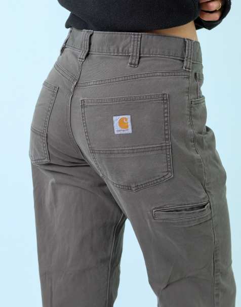 Vintage Carhartt 32x30 Canvas Carpenter Baggy Jeans Brown - view 1