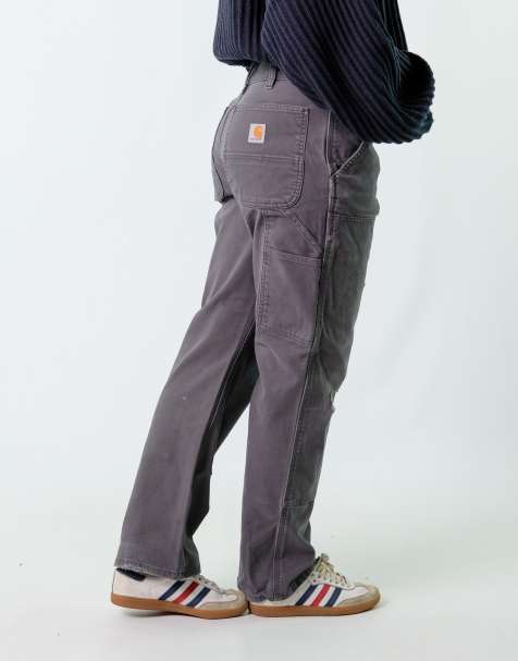 Vintage Carhartt 32x30 Canvas Carpenter Baggy Jeans Charcoal Grey - view 1