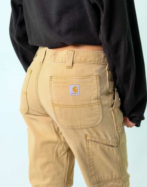 Vintage Carhartt 32x30 Canvas Carpenter Baggy Jeans Tan