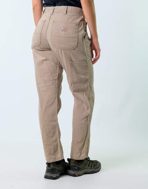 Vintage Carhartt 32x30 Canvas Carpenter Baggy Jeans Tan