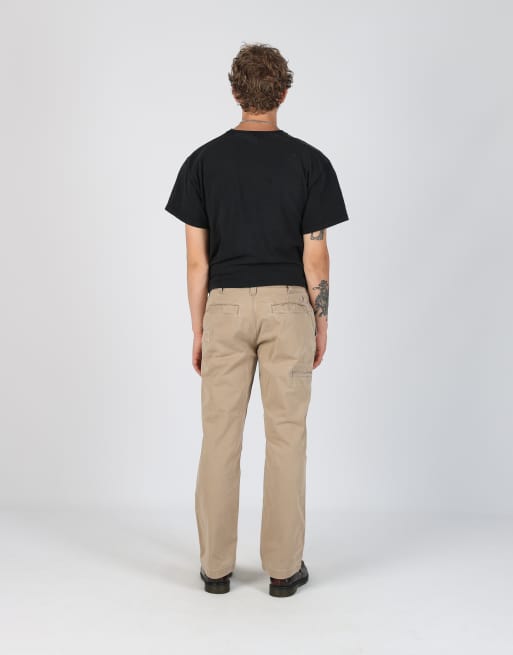 Vintage Carhartt 32x30 woven straight pants in beige, 3 of 4