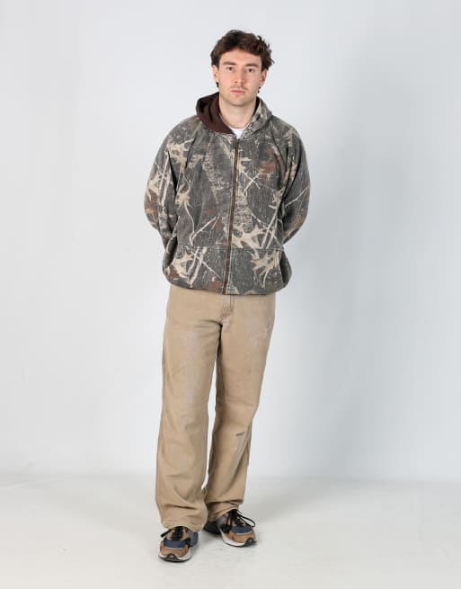 Vintage Carhartt 32x32 canvas carpenter jeans in tan