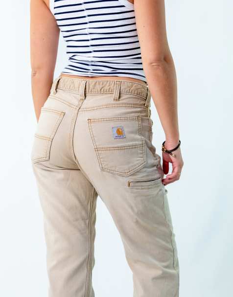 Vintage Carhartt 32x32 Woven Straight Pants Tan - view 1