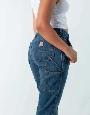 Vintage Carhartt 32x34 Denim Carpenter Jeans Blue | ASOS