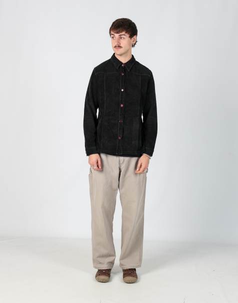 Vintage Carhartt 33x30 canvas carpenter jeans in beige - view 1