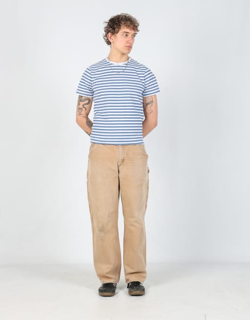 Vintage Carhartt 33x32 canvas carpenter jeans in beige