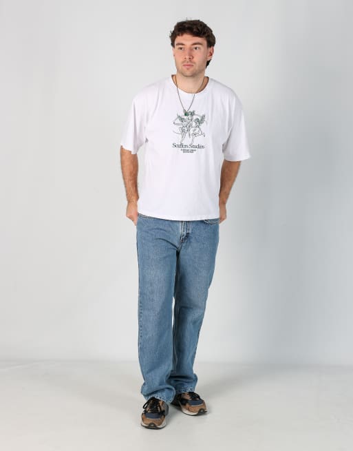 Vintage Carhartt 33x32 denim jeans in light blue