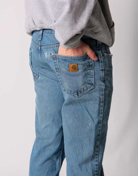 Vintage Carhartt 33x32 Denim Jeans Light Blue - view 1