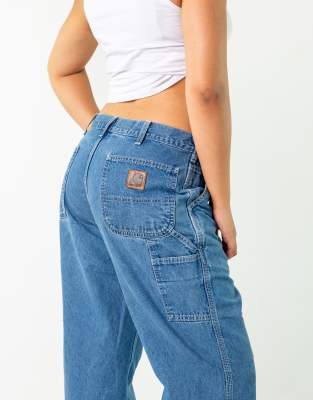 Vintage Carhartt 34x30 Denim Carpenter Jeans Blue