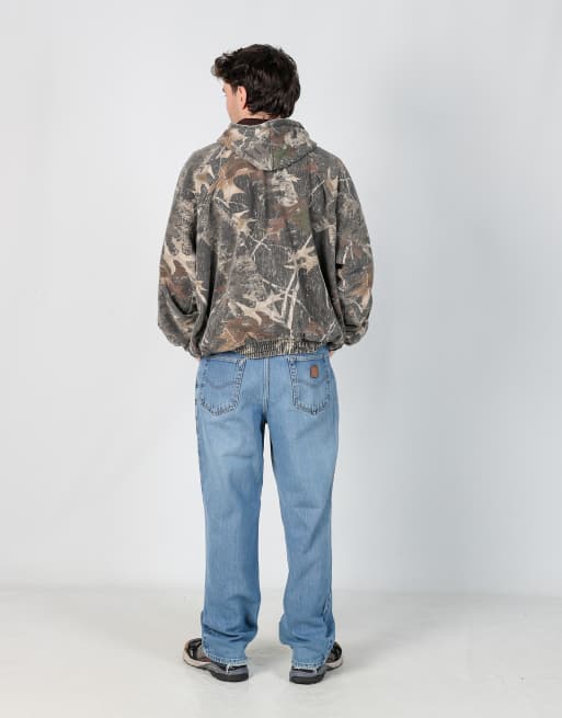 Vintage Carhartt 34x30 denim jeans in blue, 3 of 4