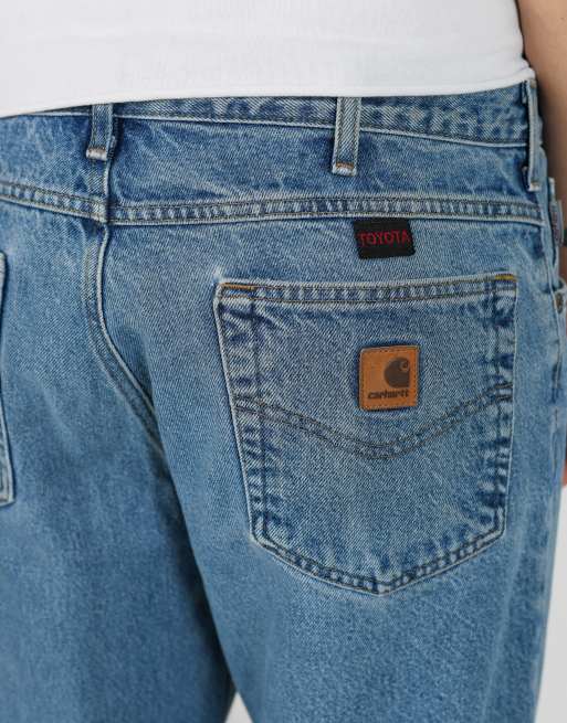 Vintage Carhartt 34x30 denim jeans in blue, 4 of 4