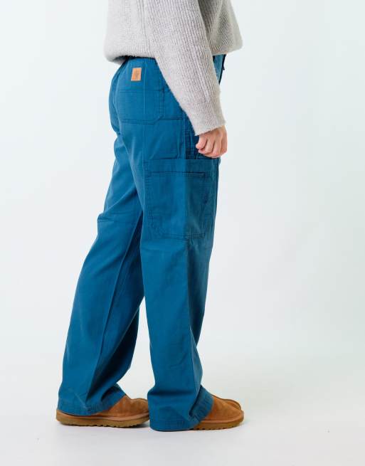 Vintage Carhartt 34x30 Woven Baggy Pants Turquoise