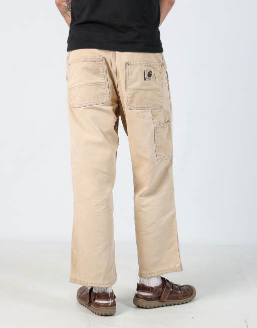 Vintage Carhartt 34x30 woven straight pants in beige