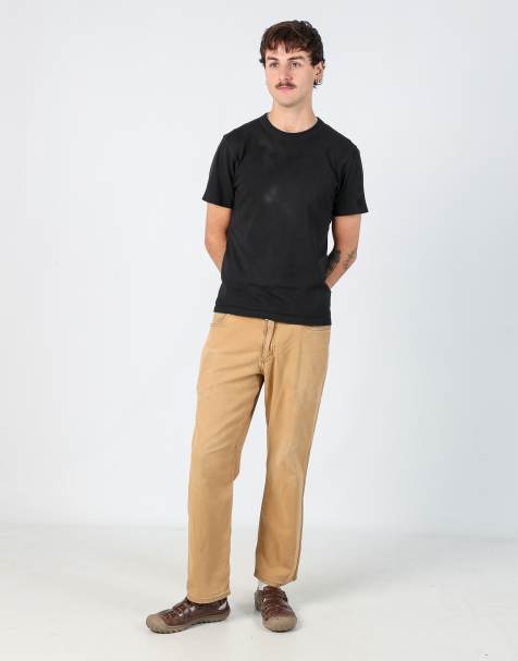 Vintage Carhartt 34x30 woven straight pants in tan - view 1