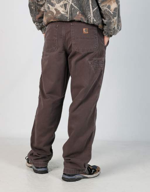 Vintage Carhartt 34x32 canvas carpenter jeans in grey